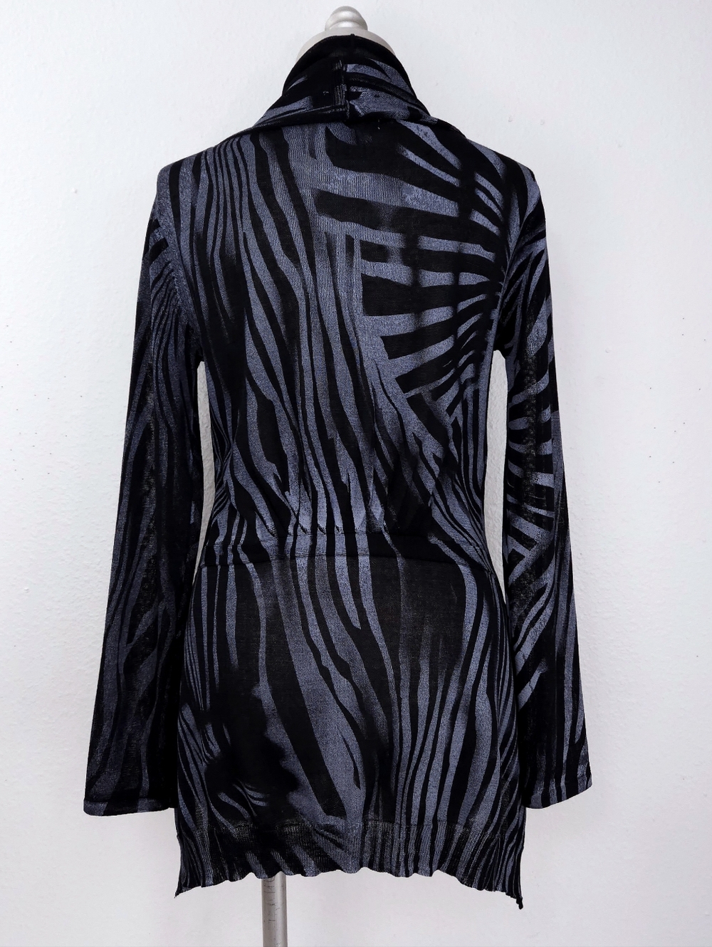 Alberto Makali Open Front Cardigan MEDIUM Drapey Long Sleeve - Picture 3 of 10